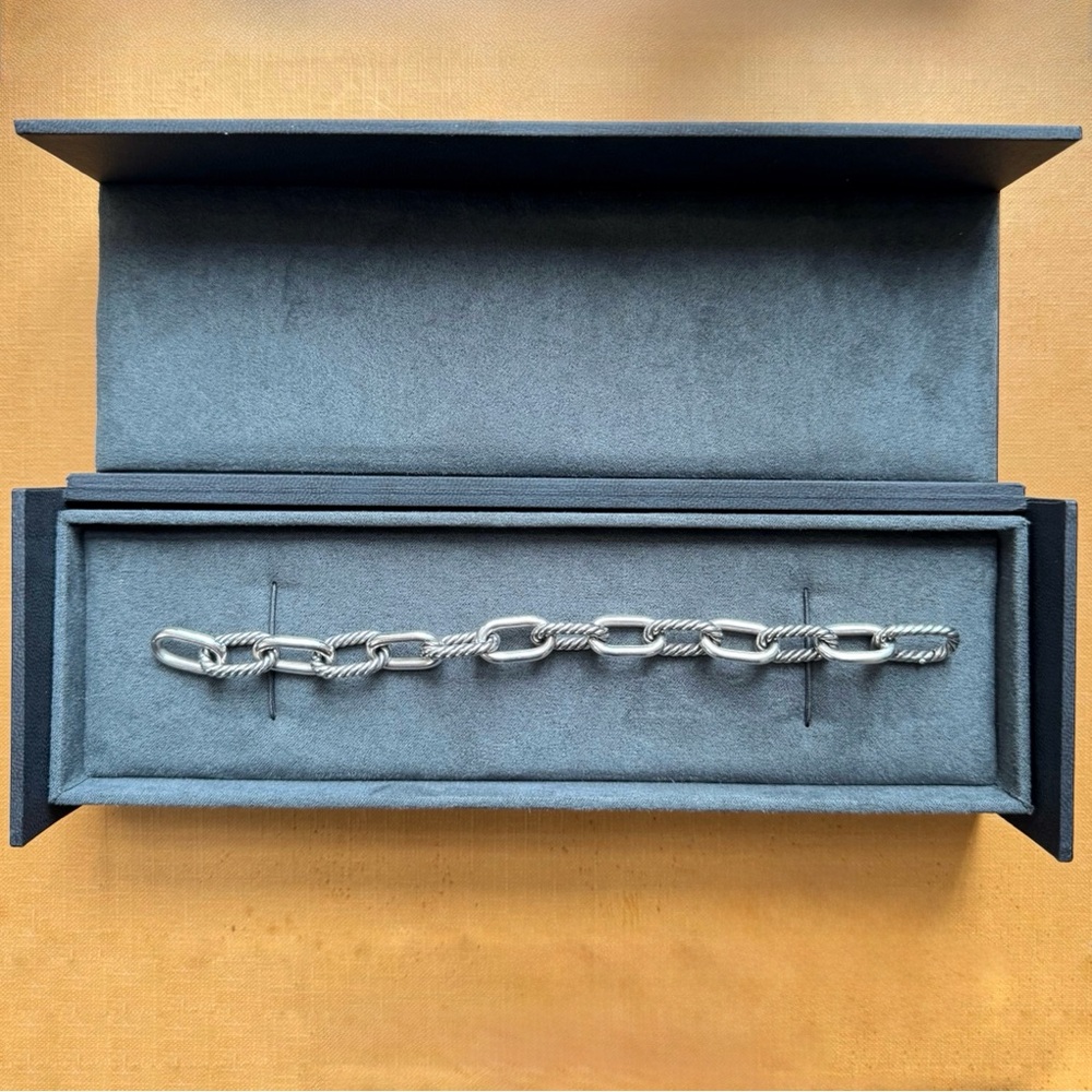 DY Madison Chain Bracelet, Sterling Silver, 11mm, Medium